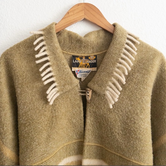 Lapp Lander Virgin Wool Moth Resistant Cardigan Coat Norway Size medium - Picture 4 of 7